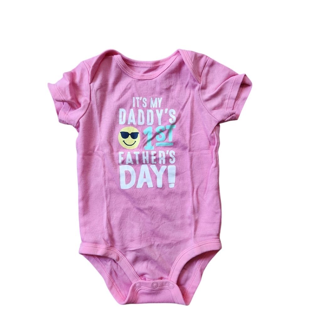 Carter's It's My Daddy's First Father's Day Short Sleeve Bodysuit Size 9 months